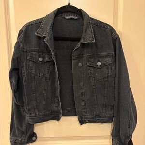 Brandy Melville Dark Gray Denim Jacket
